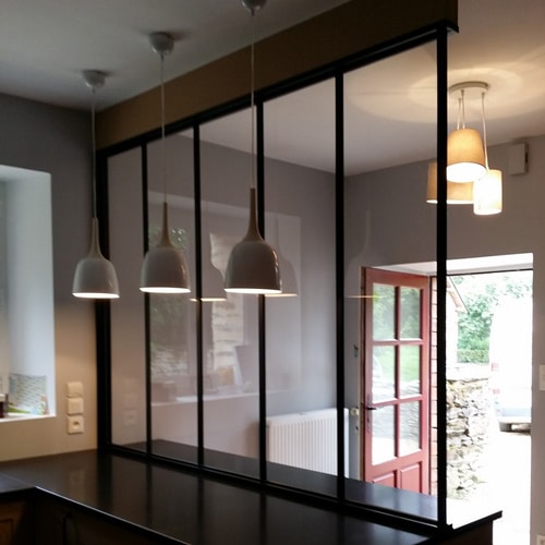 Verrière sur mesure et éclairage 